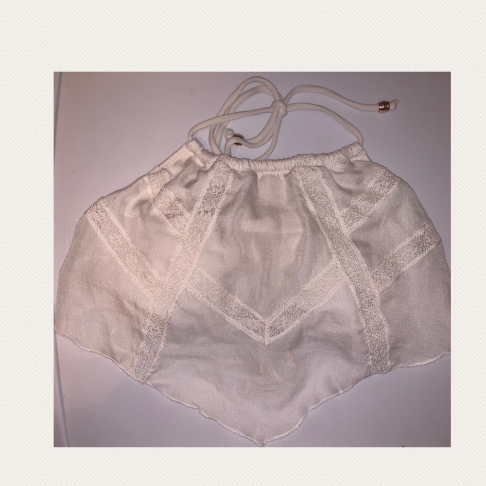 Cream Victoria’s Secret halter top bikini